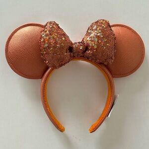 NWT Disney Orange Minnie Mouse Ears